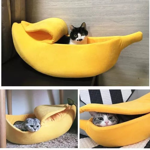 Cama para mascotas banano Talla XL l Extra Grande™