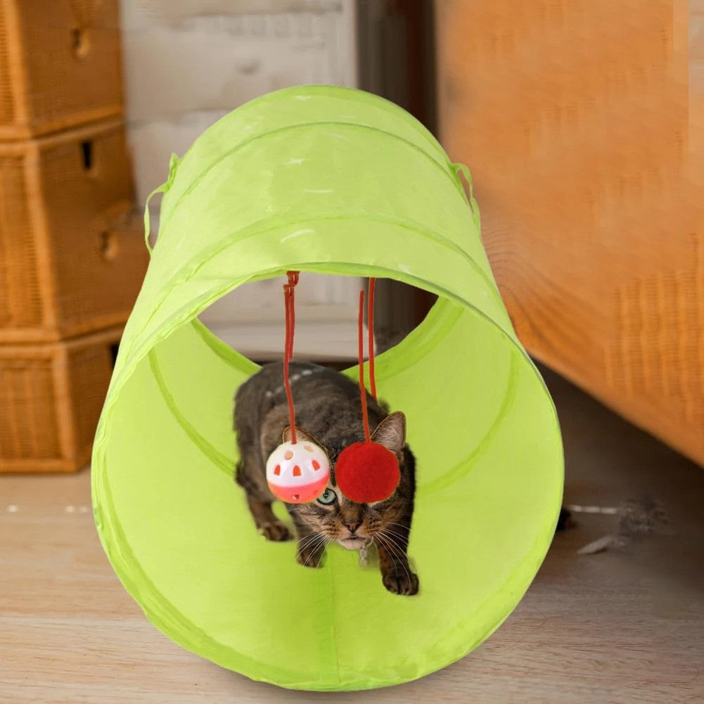 Túnel Interactivo Plegable Para Gatos™